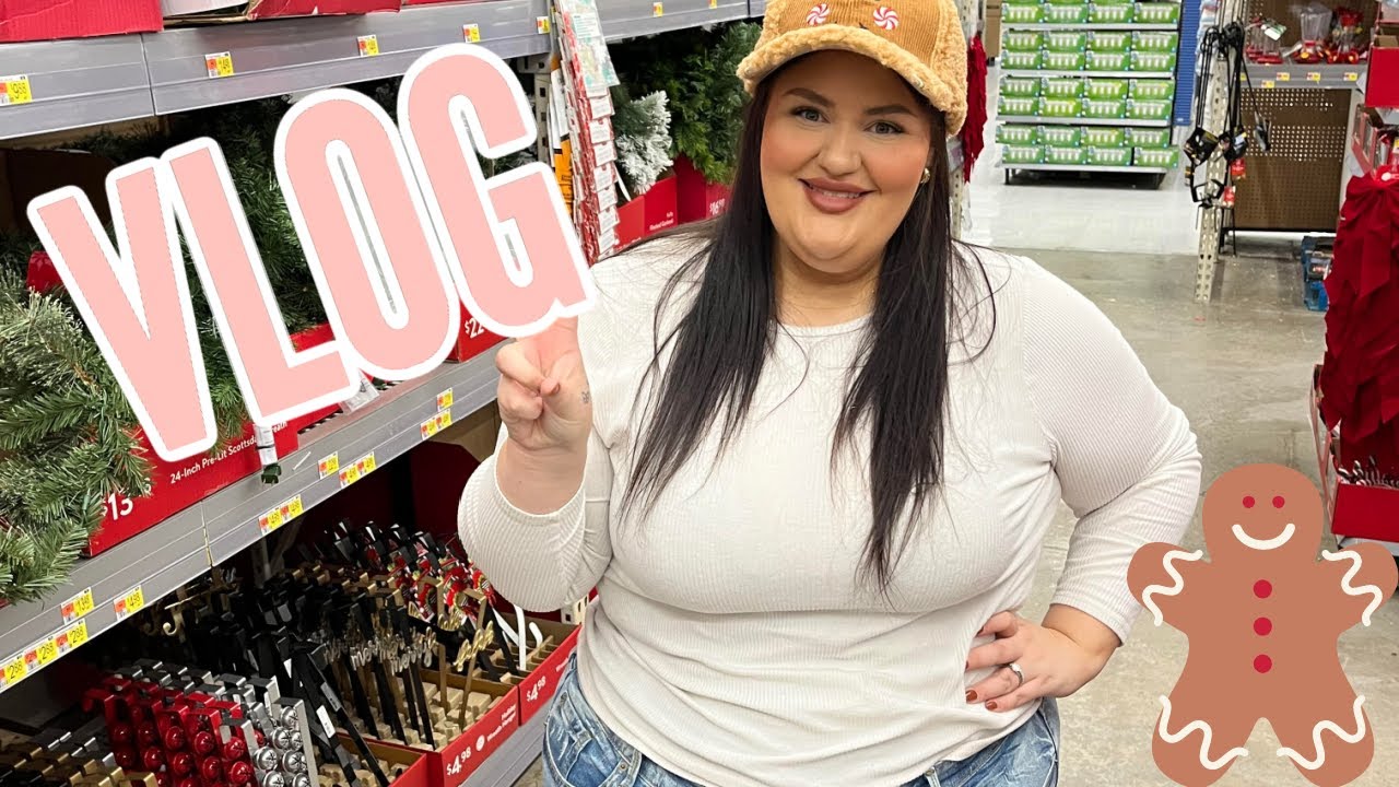 VLOG⎢Grocery Haul, Walmart Trip, & Flocking Our Tree!