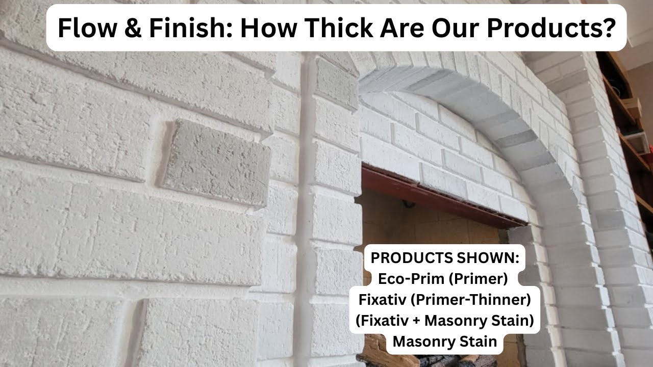 Thickness & Transparency &mdash; Eco-Prim, Fixativ, and Masonry Stain Comparison for Brick - Masonry Stain