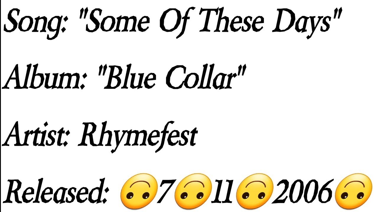 Rhymefest - Some Of These Days (Lyrics)*EXPLICIT