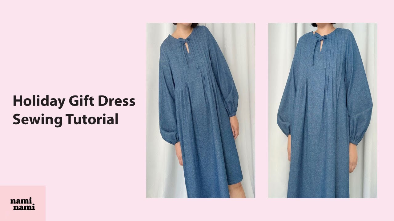 Holiday gift dress sewing tutorial
