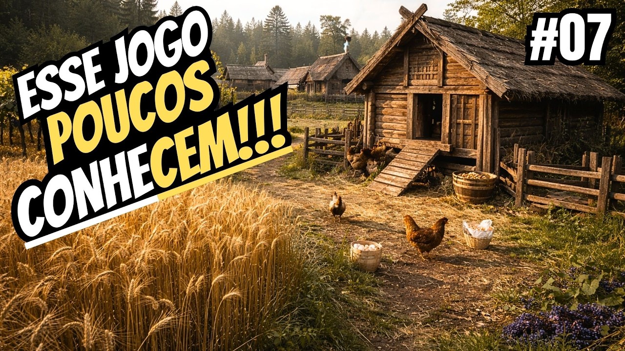 CONSTRUÍ UM GALINHEIRO AGORA TEMOS COMIDA! | PLATAÇÃO DE CENOURA e TRIGO! | VIKING FRONTIERS #07