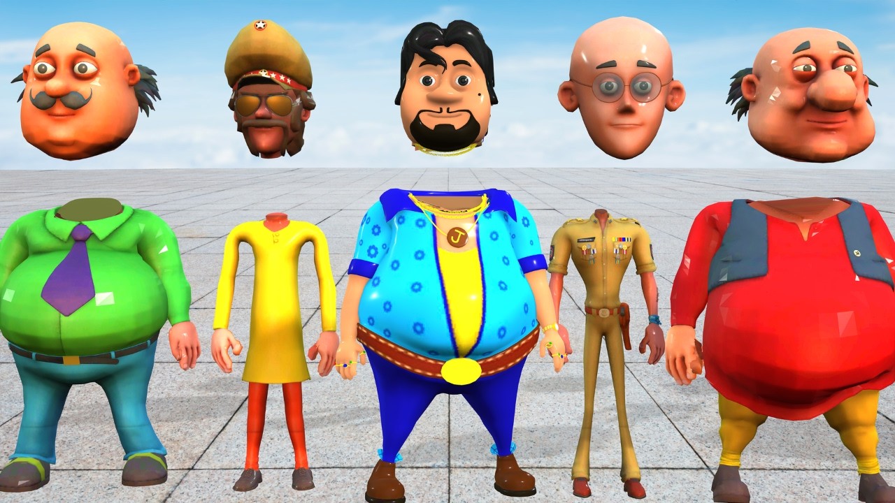 TEBAK GAMBAR MOTU PATLU VS SPIDERMAN HULK | WRONG HEAD AVENGERS SUPERHERO MARVEL