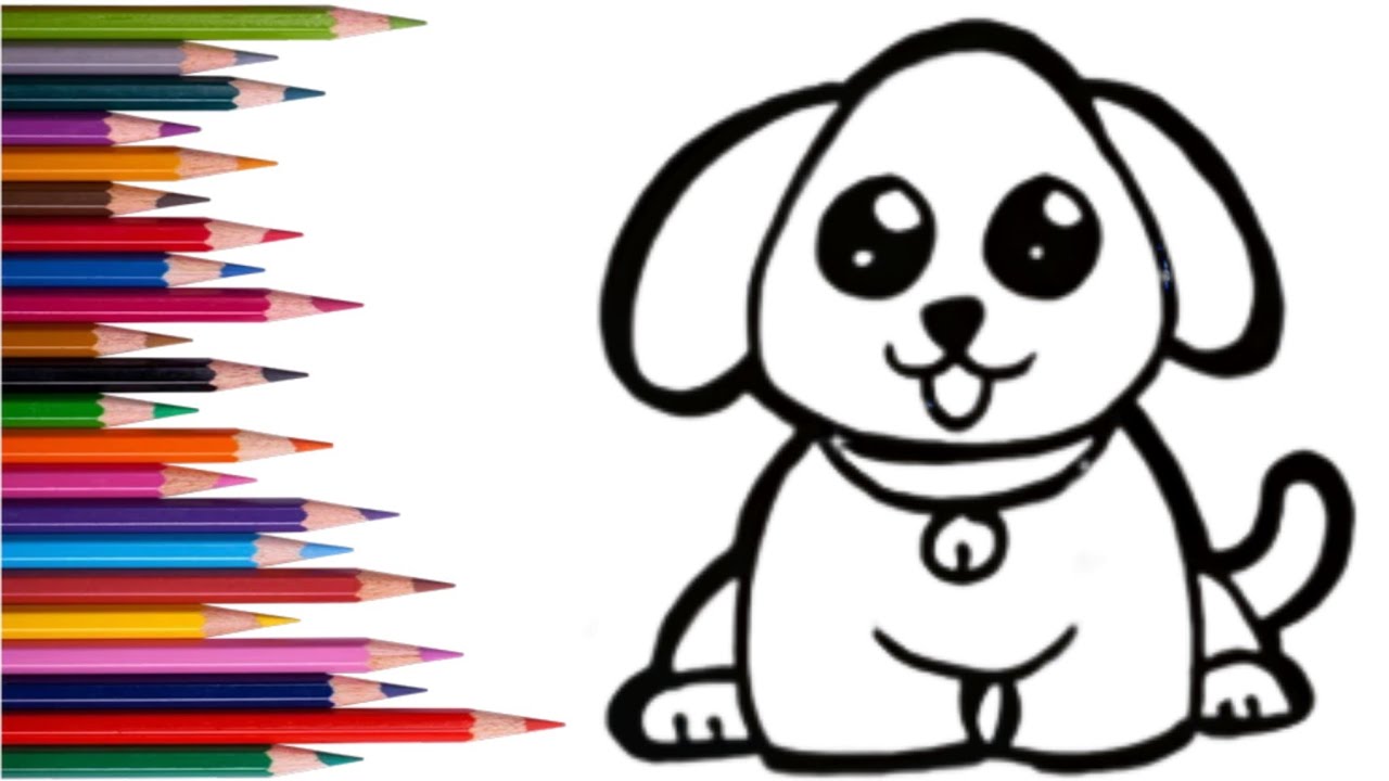 Cute Puppy Drawing Step by Step 🐶 Easy Dog Drawing for Kids