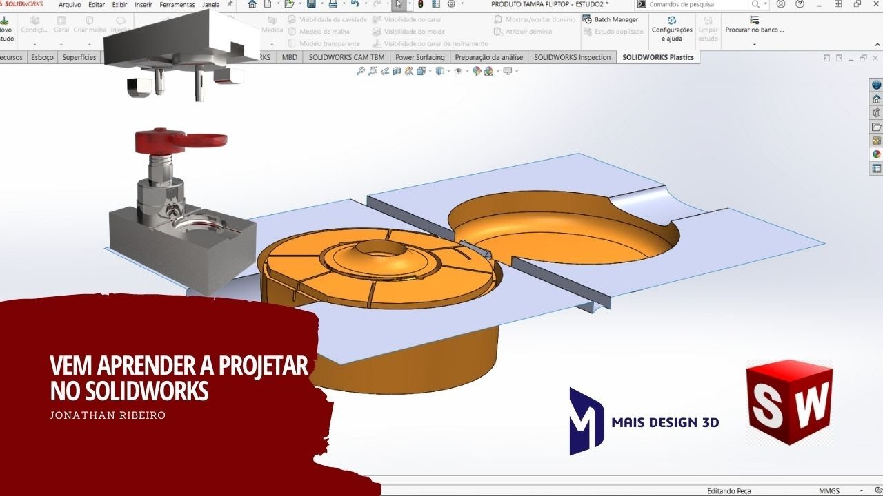 SOLIDWORKS PROJECT MOLD  | AULÃO TAMPA FLIPTOP