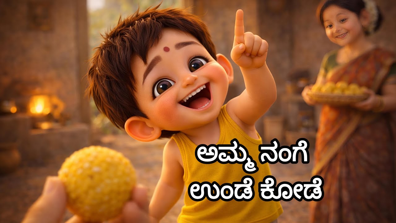 ಅಮ್ಮ ನಂಗೆ ಉಂಡೆ ಕೋಡೆ | Laddu Kannada Kids Song | #kannada #kannadasongs #fillytunes
