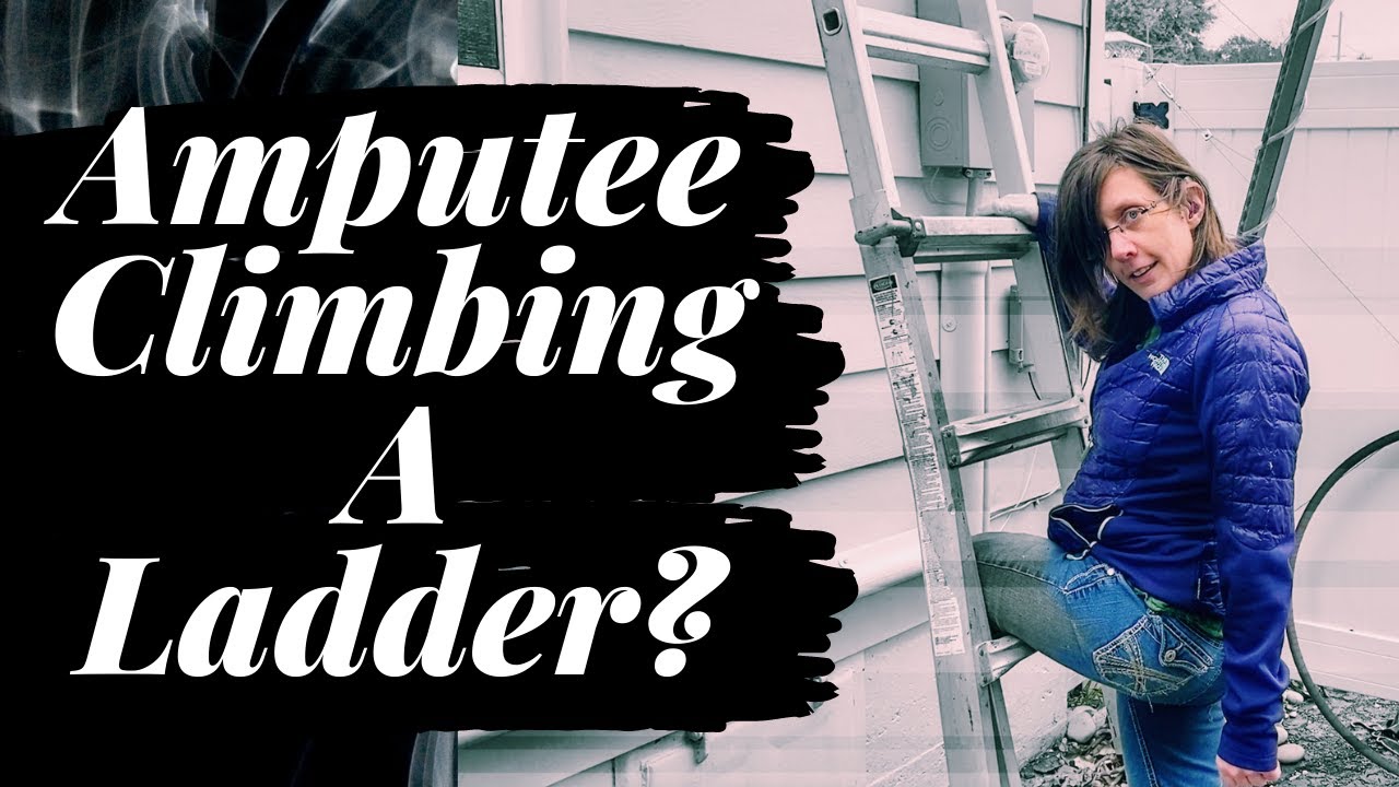 Climbing A Ladder, Working On The Roof One Month After AK Amputation