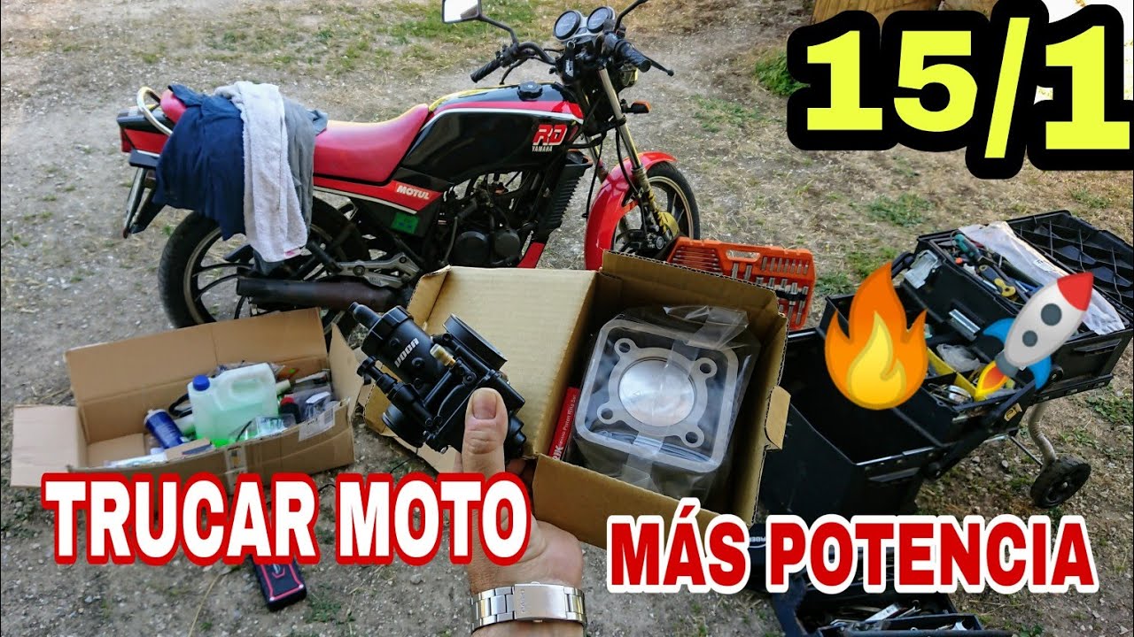 TRUCAR MOTO🚀 DESMONTAR Motor: Culata Cilindro Pistón Carburador etc🔥 MÁS POTENCIA FÁCIL RD 80