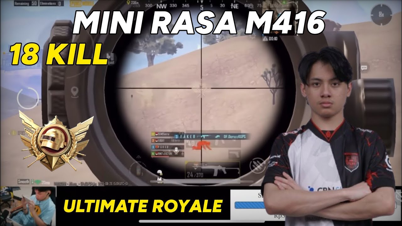 AE ROSEMARY BANTAI - BANTAI ULTIMATE ROYALE MAP MIRAMAR!! MINI RASA M416 | PUBG MOBILE