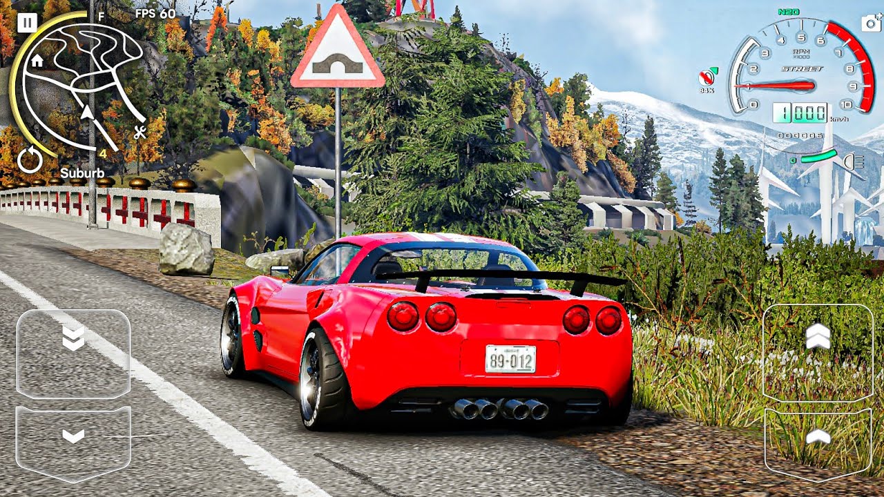 CarX Street coverte c6 | 4k maxed graphics iPhone 16 pro | mobile gameplay 