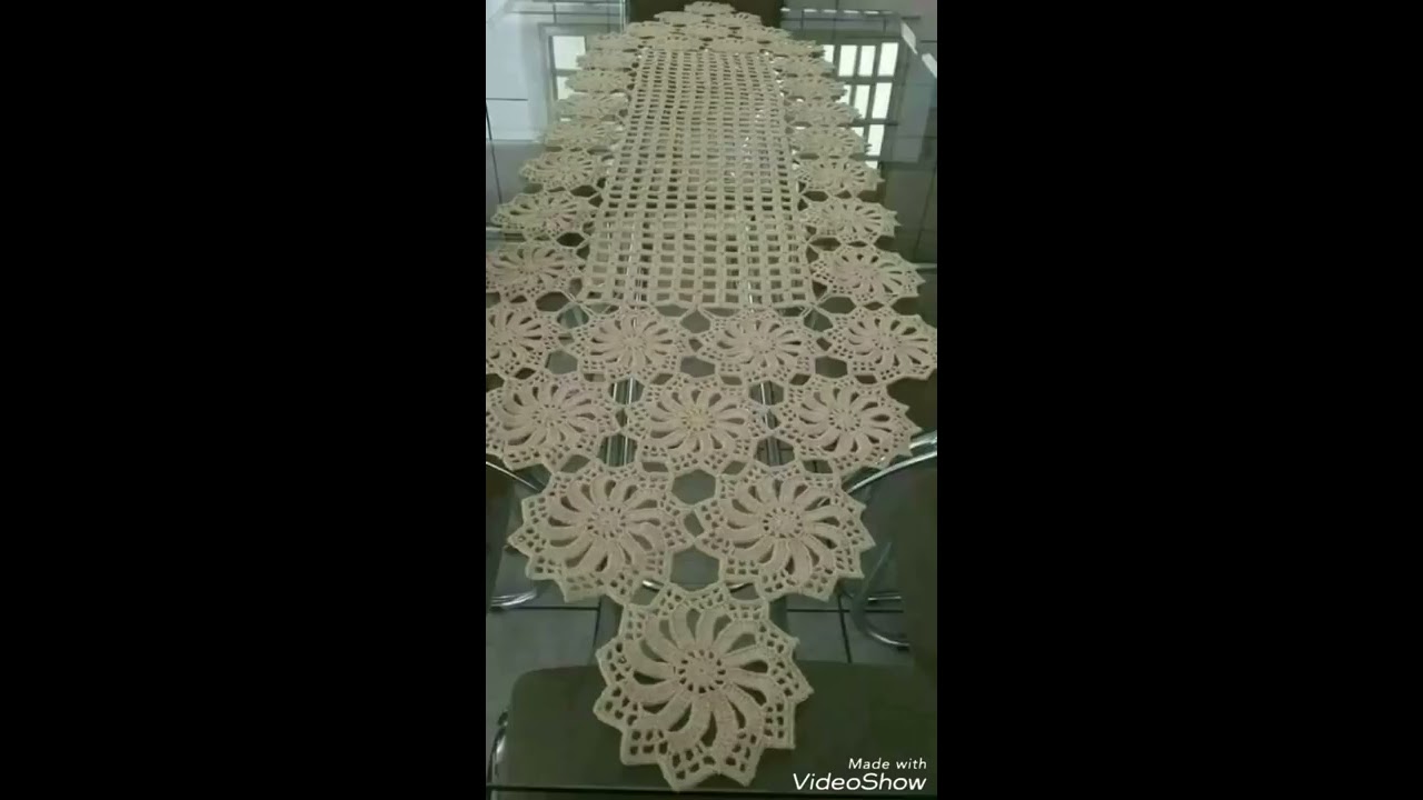 كروشيه غرزه مفرش جميله وسهله