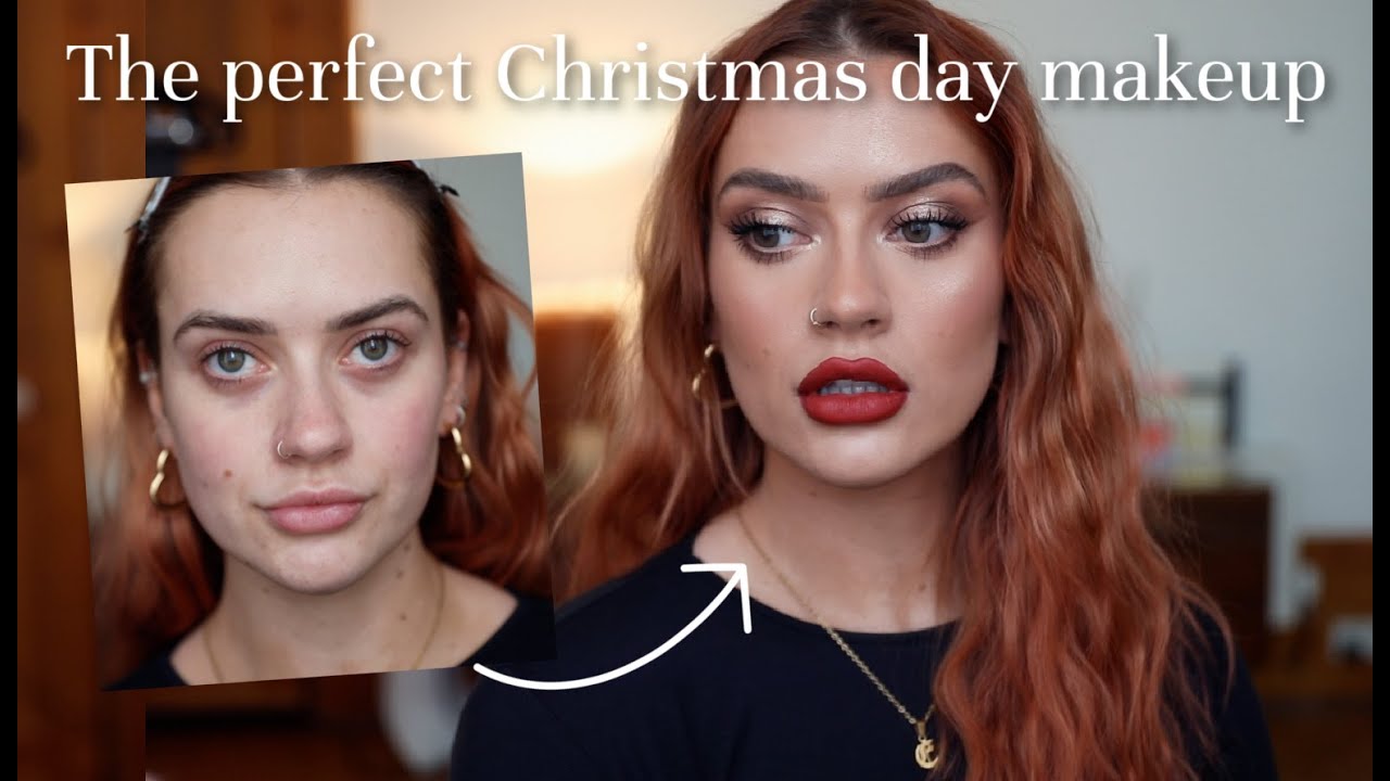 THE PERFECT CHRISTMAS DAY MAKEUP + GIVEAWAY!! | 12 DAYS OF VIDMAS | EmmasRectangle