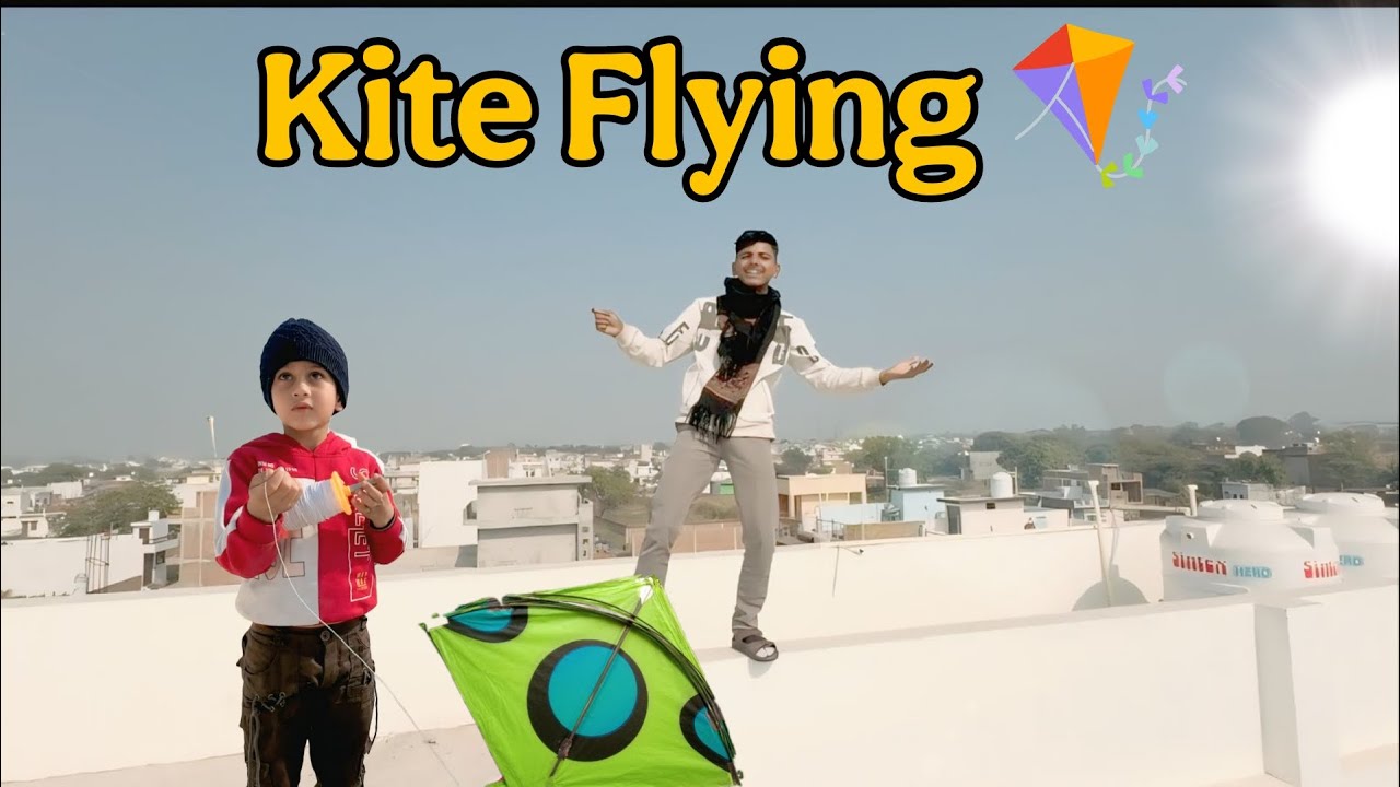 Kite fly 🪁 with sayan bhai 😃