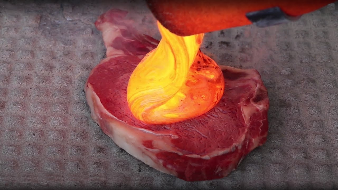 EXPERIMENT | REAL LAVA vs STEAK!