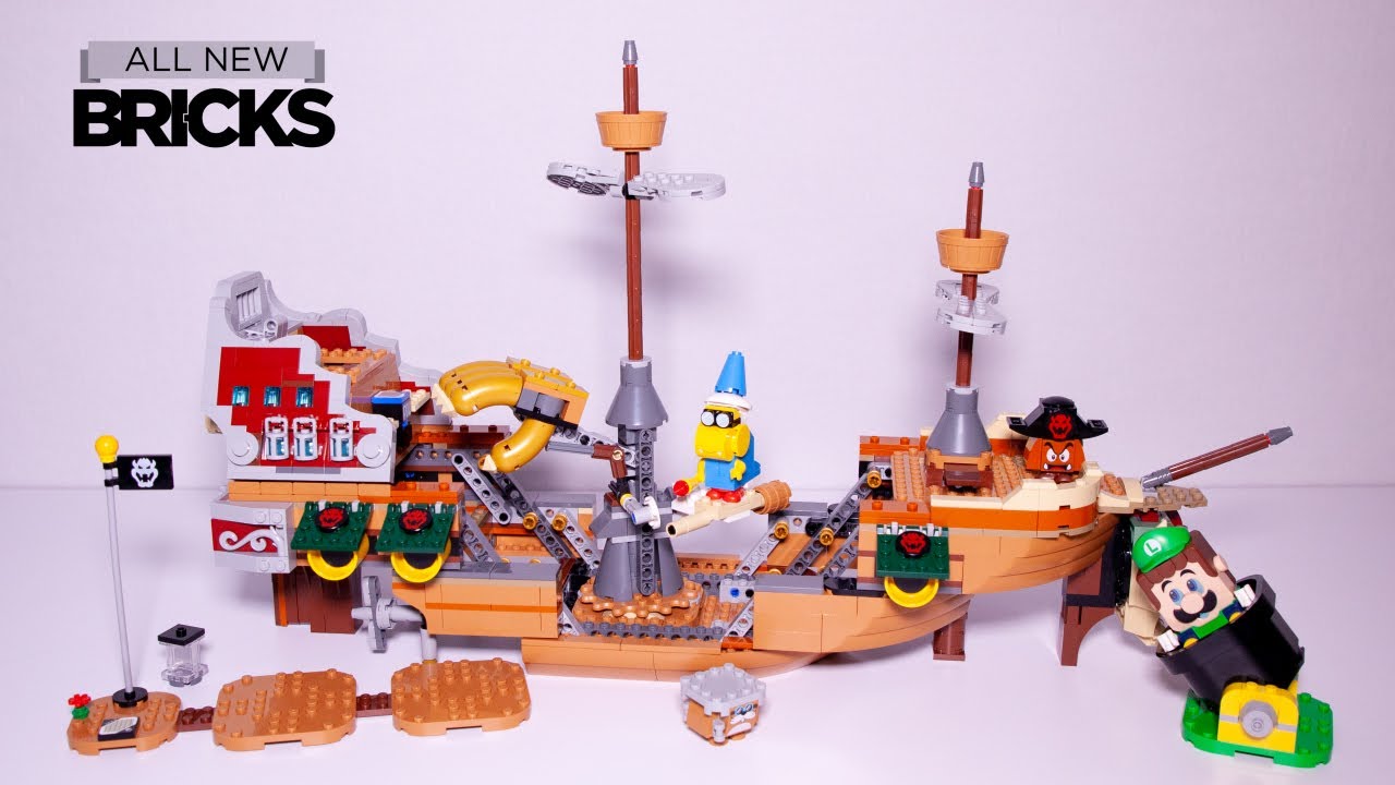 Lego Super Mario 71391 Bowser’s Airship Expansion Set with Luigi