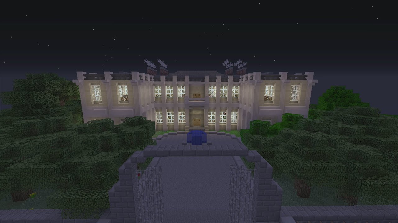Minecraft Gotham City: Wayne Manor and Batcave