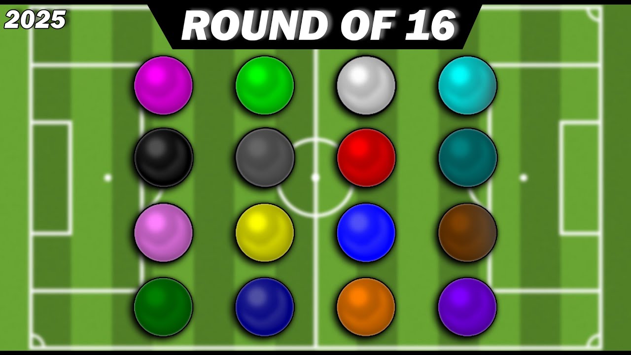 ROUND OF 16 | Year's Last Color Special World Cup Football 2025 Soccer Marble