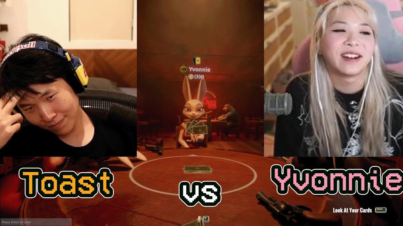 Toast and Yvonnie get heated in 1v1 Liar's Bar