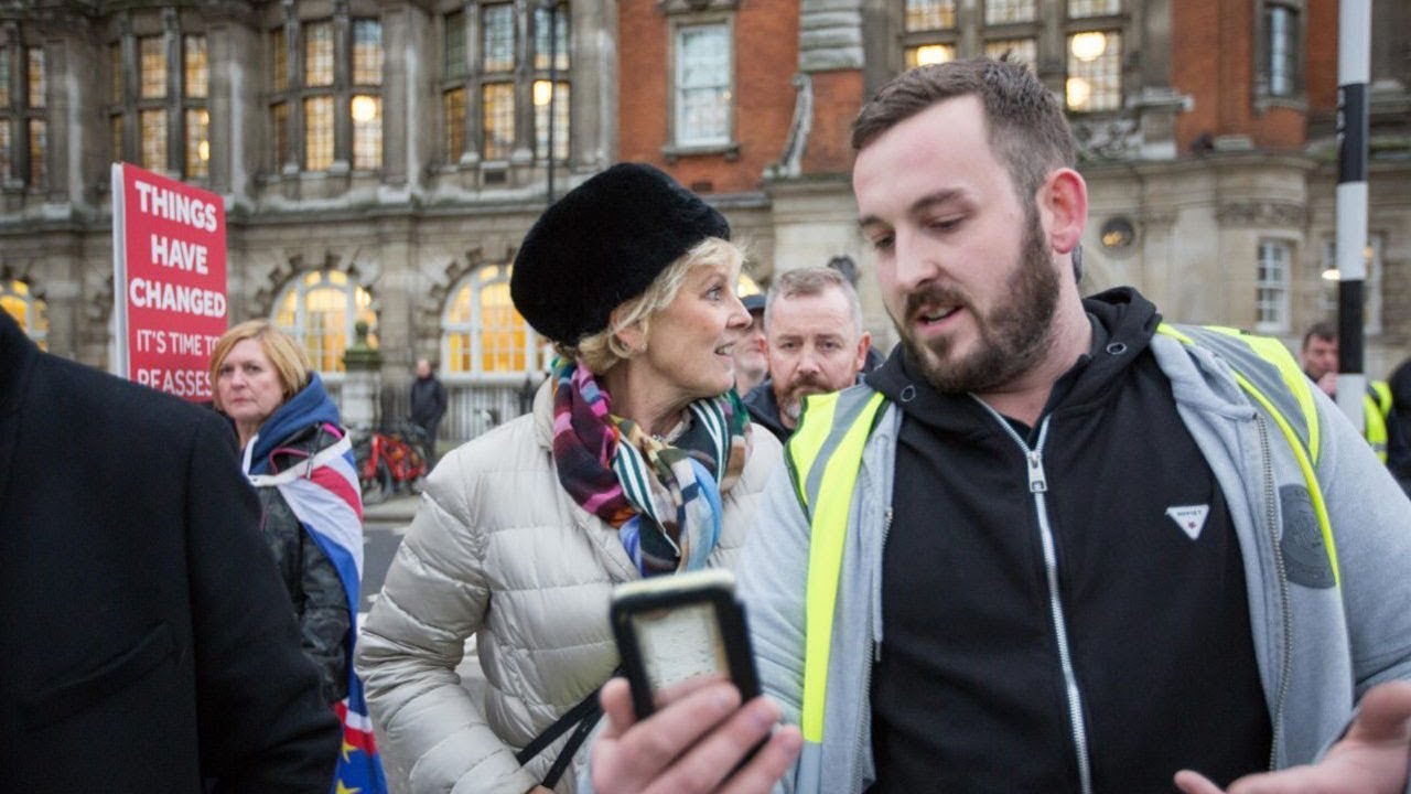 Anna Soubry faces taunts of 'Nazi', 'scum' and 'traitor'