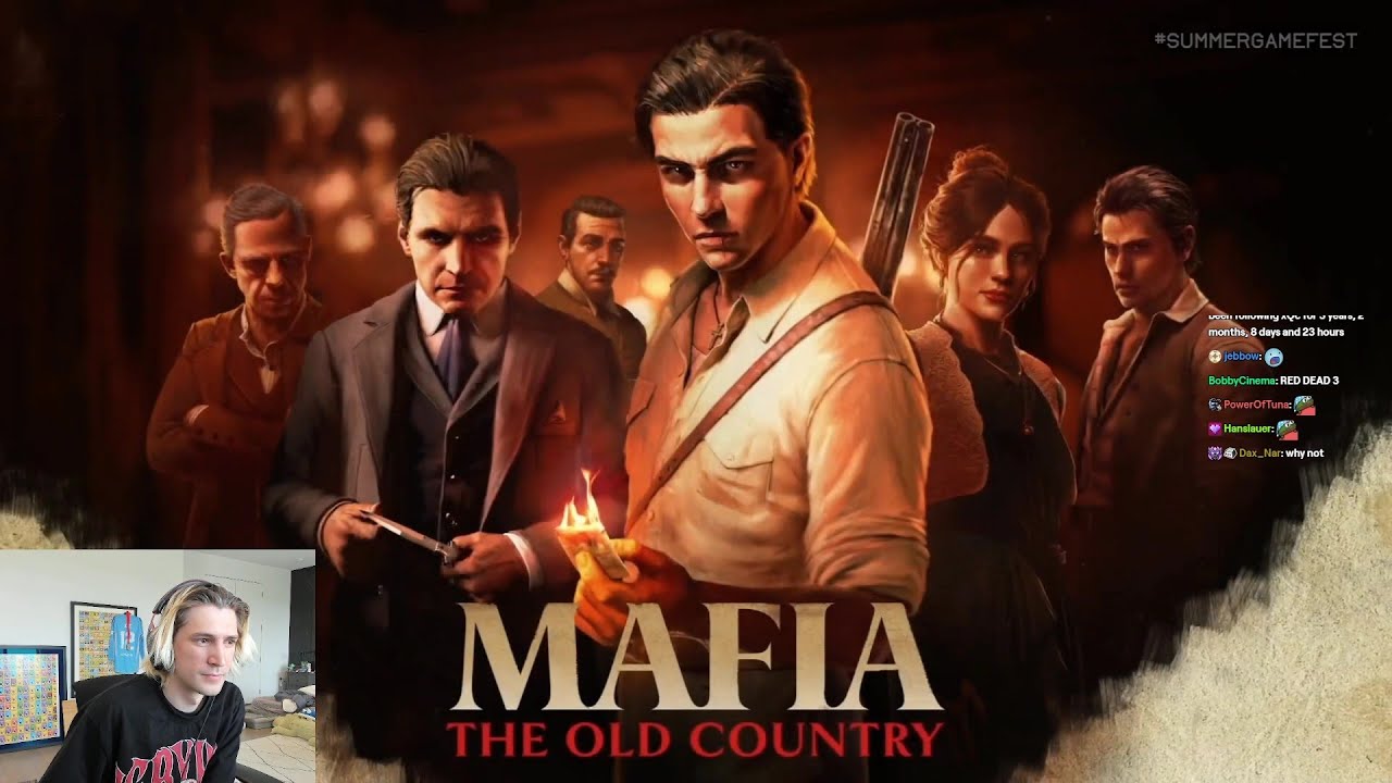 xQc Reacts to Mafia: The Old Country | Summer Game Fest
