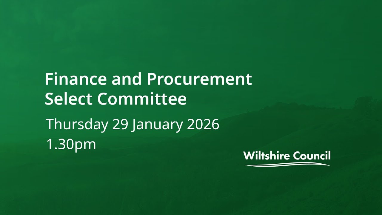 Finance and Procurement Select Committee, 29 January 2026, 1.30pm