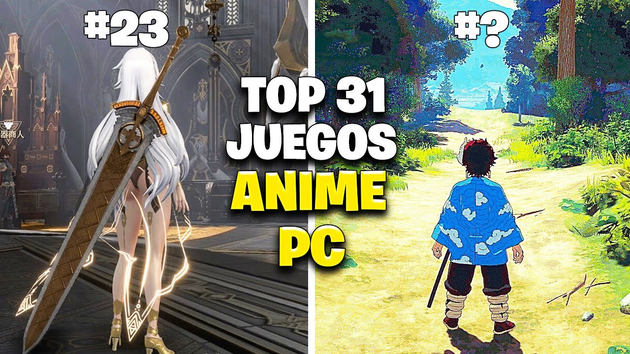 TOP 31 - Juegos Estilo ANIME para PC de BAJOS, MEDIOS y ALTOS Recursos | Juegos Anime PC