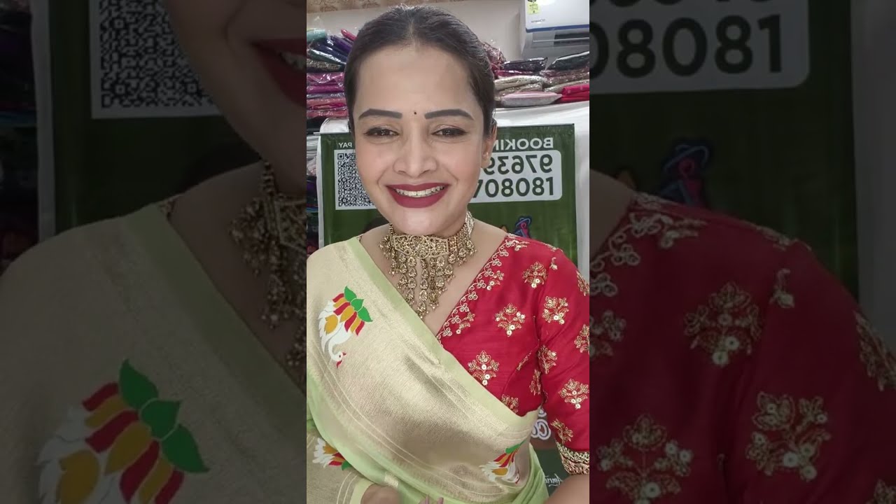 l Organza paithani and  jwellery wii be shown in today's live💥Only On Amruta Fashion 😊B n 9769708081