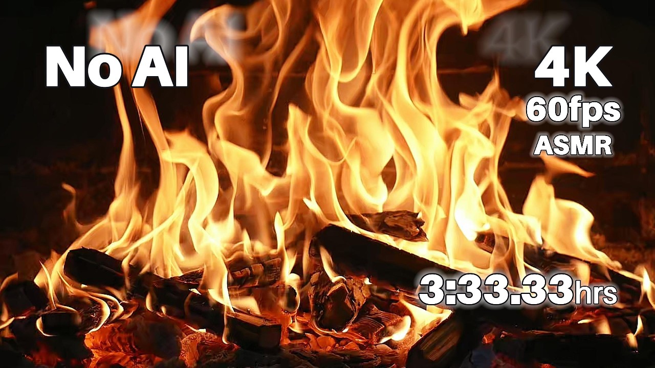 Cozy Fireplace 4K: Real Crackling Fire with Blizzard & Winter Wind Sounds (ASMR) (#68)