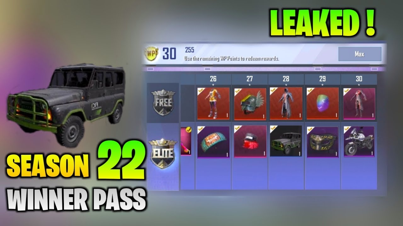 PUBG Mobile Lite Season 22 Winner Pass | PUBG Mobile Lite Season 22 Winner Pass Leaks | NINJA ARMY