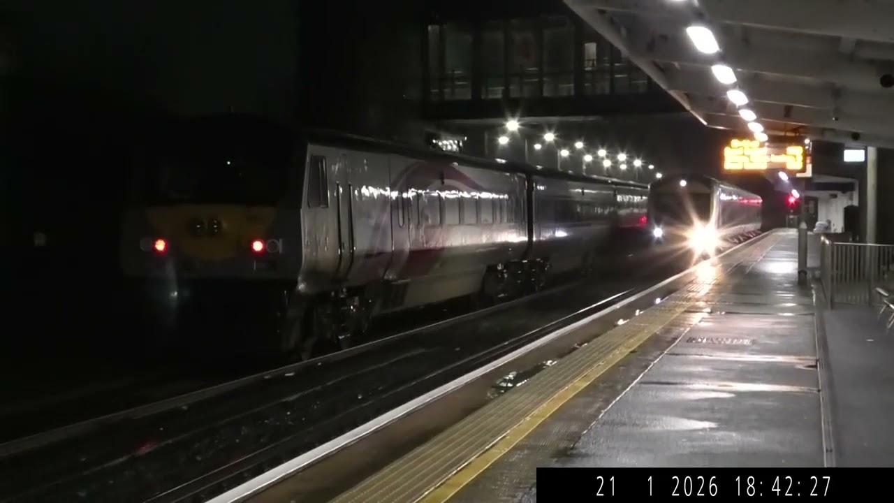 Enterprise Train 9001 & 228 & NIR CAF 3000 Class DMU 3016 At Portadown Train Station 21/1/2026