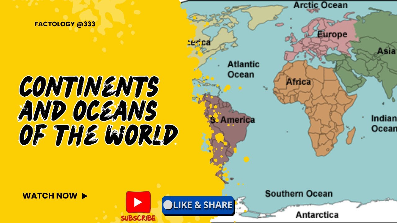 🌍 All Continents and Oceans Explained Visually | Learn in 2 Minutes!