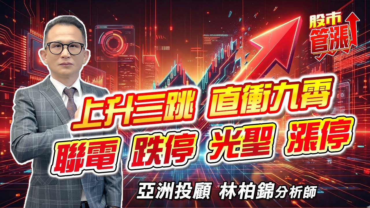 #台積電 #世界先進 #聯電 #欣興 #波若威 #華星光  2026/01/29 亞洲投顧  林柏錦（強哥） 上升三跳 直衝九霄   聯電 跌停 光聖 漲停