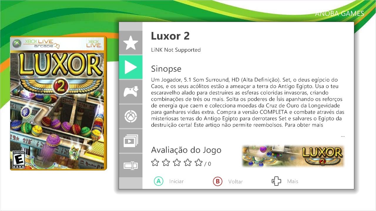 Luxor 2 (Xbox 360) Full HD - 1080