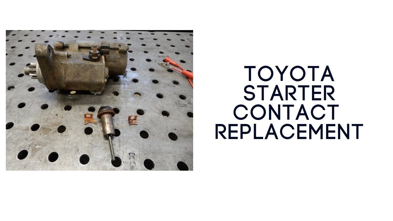 Замена контактов стартера Toyota