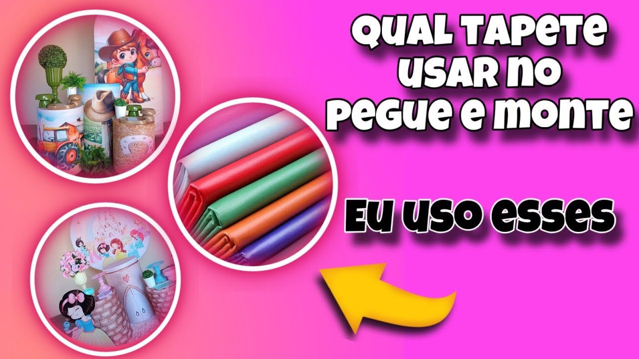 Tapetes no pegue e monte .
