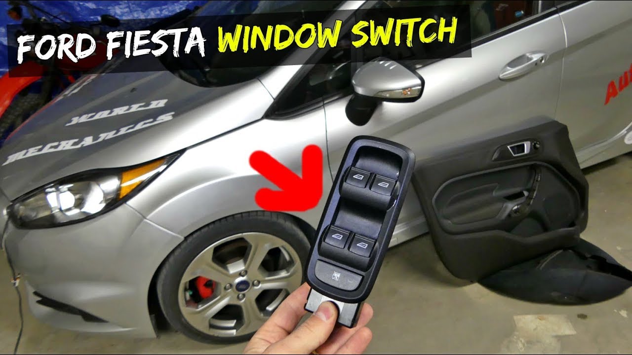 HOW TO REPLACE MASTER WINDOW SWITCH DRIVER WINDOW SWITCH ON FORD FIESTA MK7