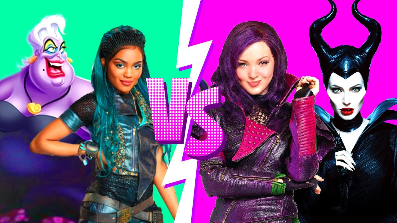 Mal and Maleficent VS Uma and Ursula - PRINCESS RAP BATTLES - Descendants Rap Battle