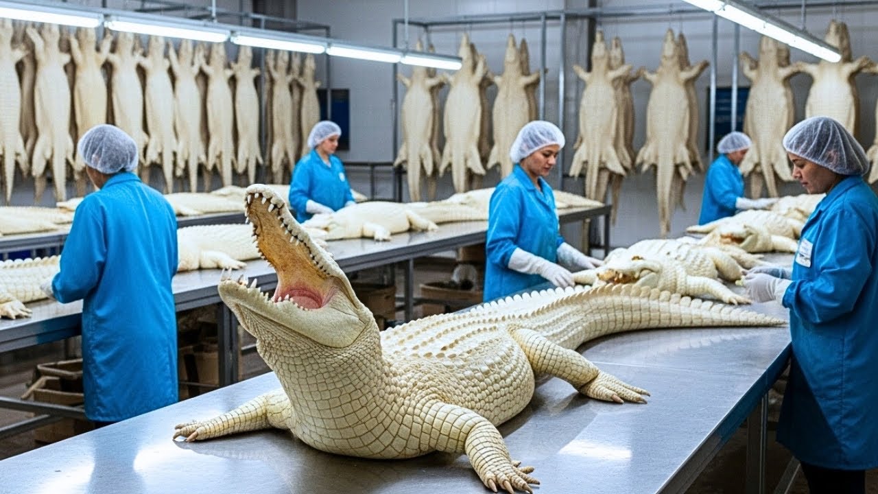Inside the Albino Crocodile Factory – How a $300,000 Pure-White Crocodile Handbag Is Really Made