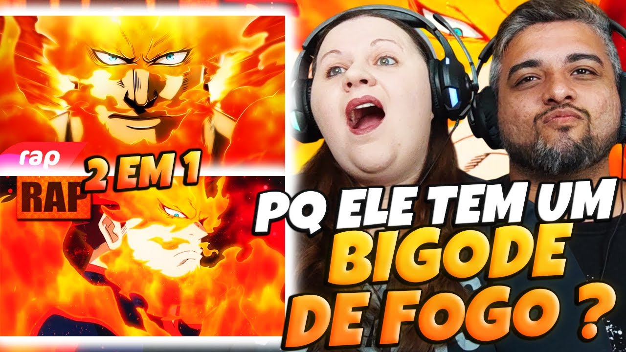 2 EM 1 DO ENDEAVOR (Boku no Hero) | 7 MINUTOZ O NOVO NUMBER ONE + TK RAPS A Chama da Paz | REACT