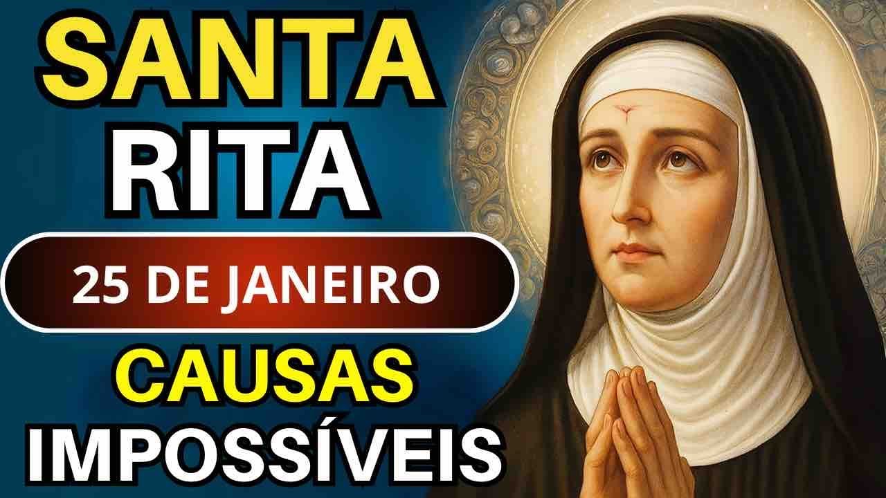 TERÇO DE SANTA RITA🌹 25/01/26 | Domingo de Oração e Bençãos 🙏🏻