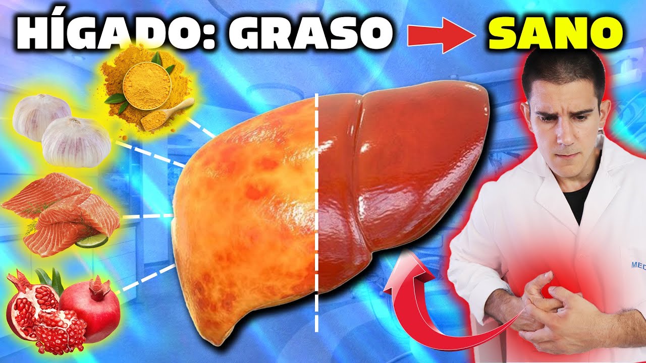 👉LISTA de ALIMENTOS, SUPLEMENTOS y ESPECIAS para ELIMINAR RÁPIDO la 🔥GRASA en el HÍGADO🔥!