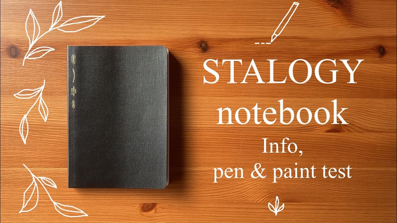STALOGY notebook / pen & paint test
