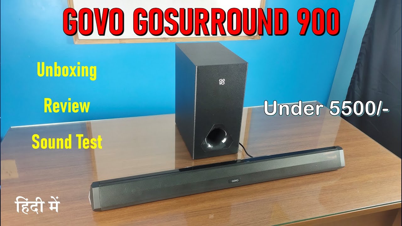 GOVO GoSurround 900 2.1 channel soundbar | Unboxing | Sound Test | Pros/cons | full Review in hindi