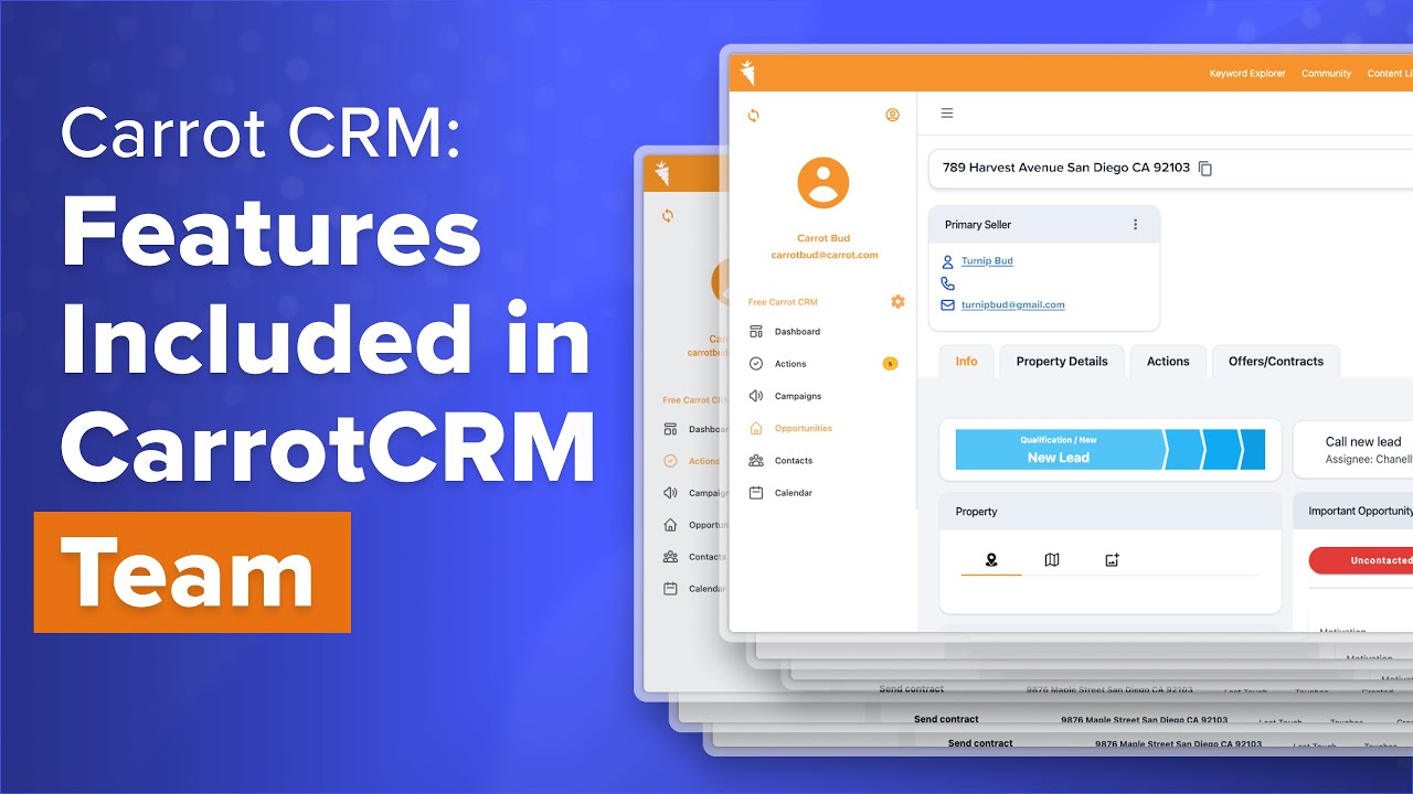 CarrotCRM Team - The best CRM for real estate investing teams