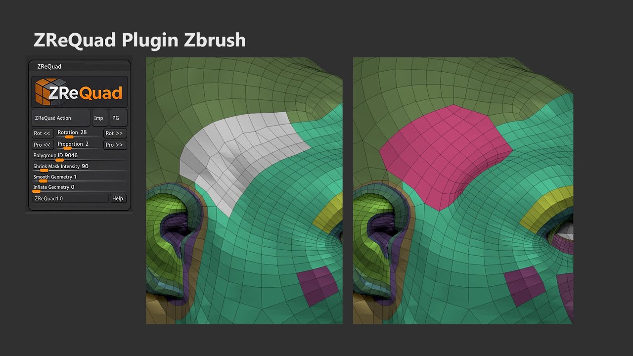 ZReQuad plugin for Zbrush Tutorial