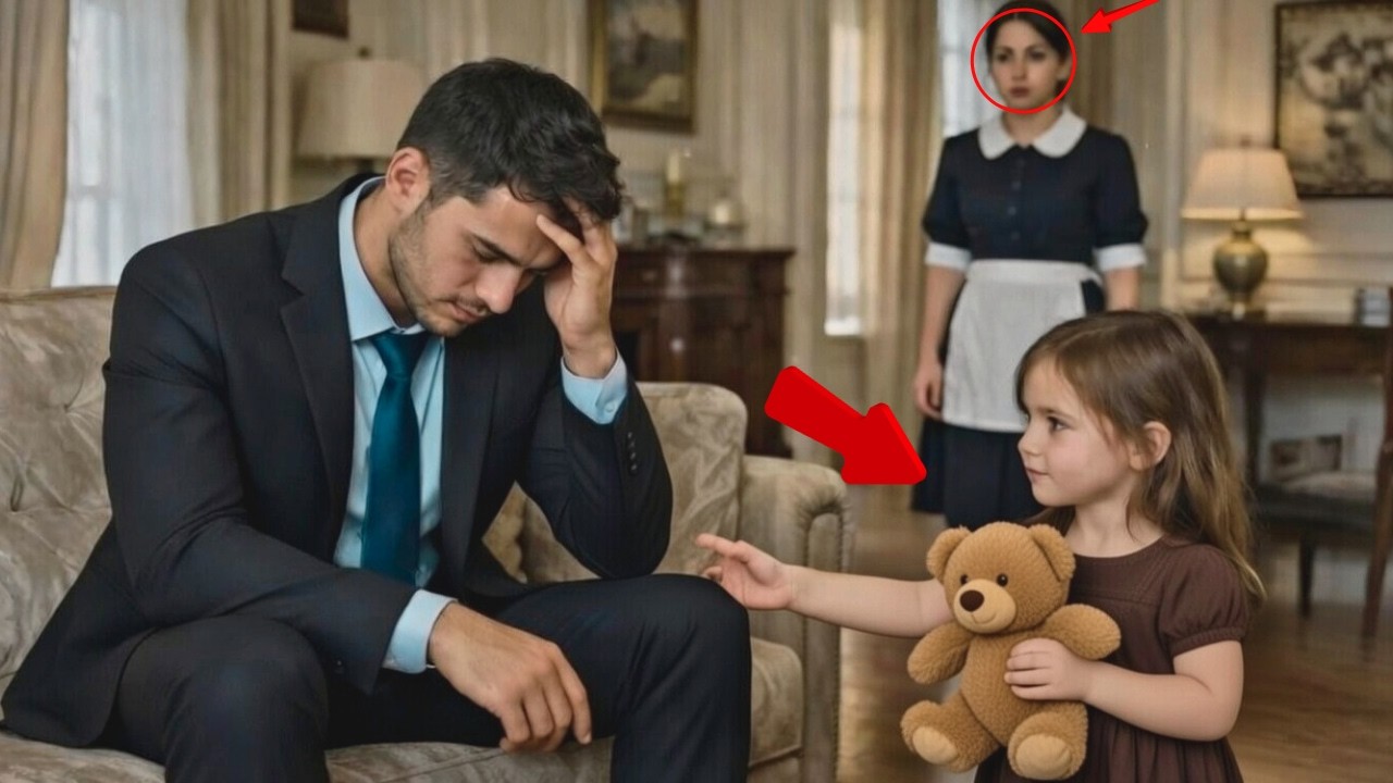 MILIONÁRIO VIÚVO VIVIA TRISTE HÁ DIAS… ATÉ QUE A FILHA DA FAXINEIRA FEZ ALGO INESPERADO