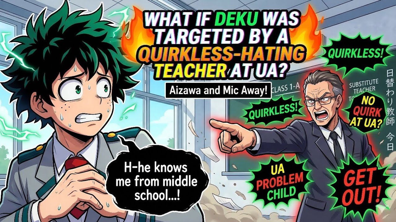 What if Deku Was Targeted by a Quirkless Hating Teacher at UA?
