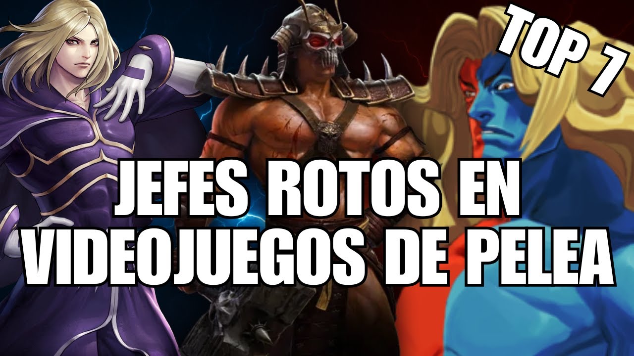 Top 7 JEFES FINALES más ROTOS e IMPOSIBLES de vencer en videojuegos de pelea