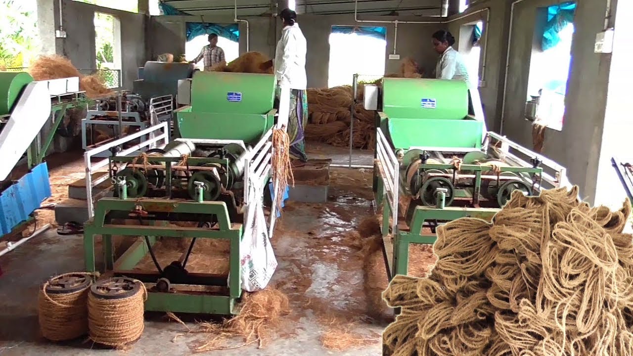 Coconut Coir Ropes making machine | Craft Touch Naariyal rope make a Process in Small Scale IndustrY