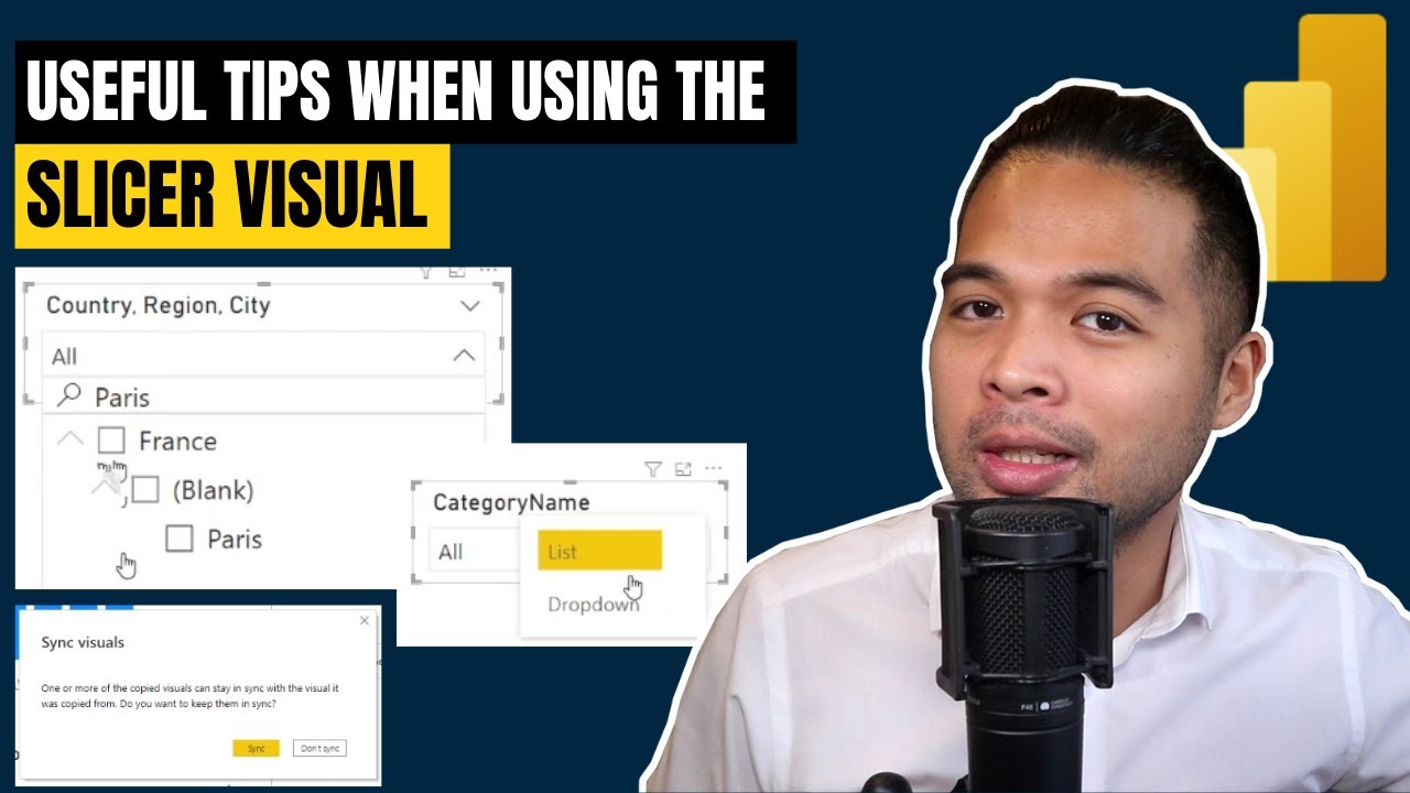 FOUR useful tips when using the SLICER visual // Beginners Guide to Power BI in 2022