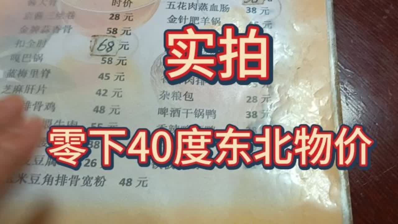 真实拍摄！零下40度东北大兴安岭的真实物价 #东北的冬天 #冰雪 #实拍东北物价 #零下40度的东北物价 #入冬